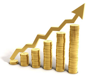 Förändring av pris på gold under 1 månad